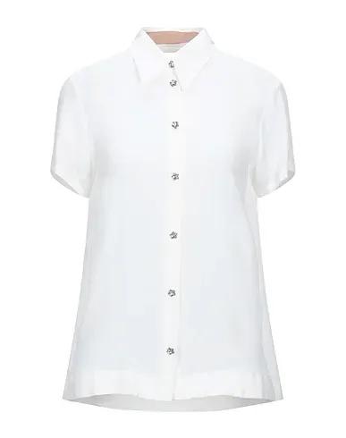 N°21 | White Women‘s Solid Color Shirts & Blouses