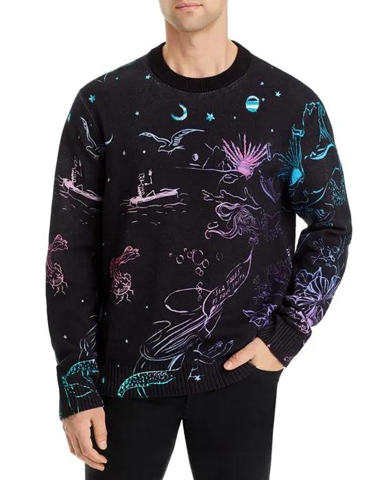 Nebula Pullover Crewneck Sweater