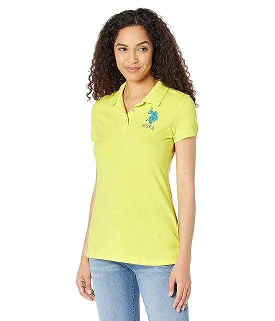 Neon Logos Short Sleeve Polo Shirt