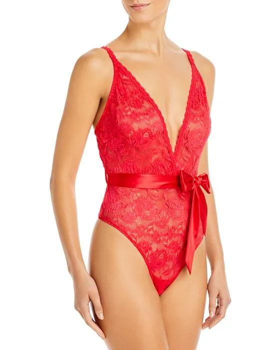 Never Say Never Plunging Teddy Bodysuit