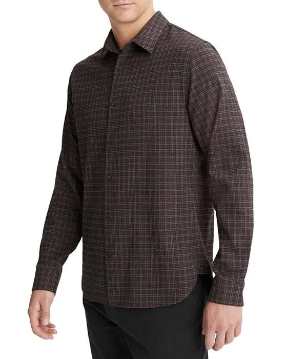 New Castle Printed Long Sleeve Button Front Shirt