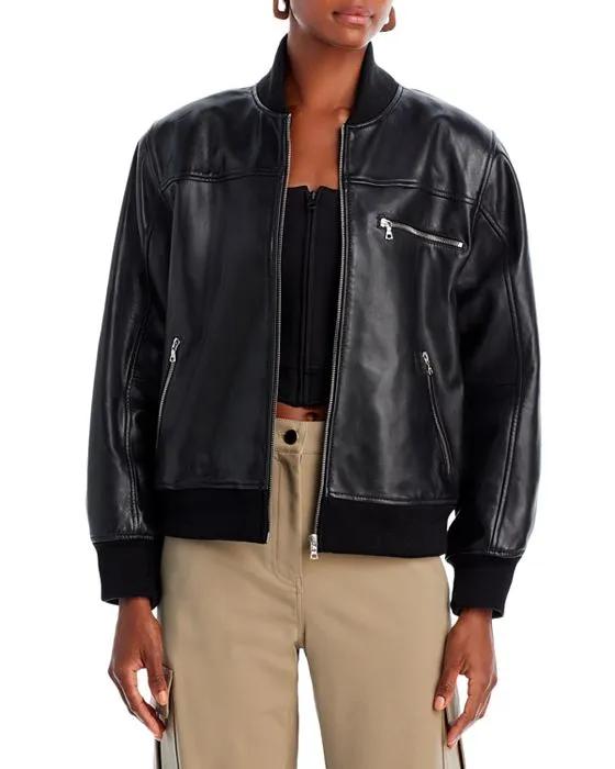 New York Lilia Leather Jacket