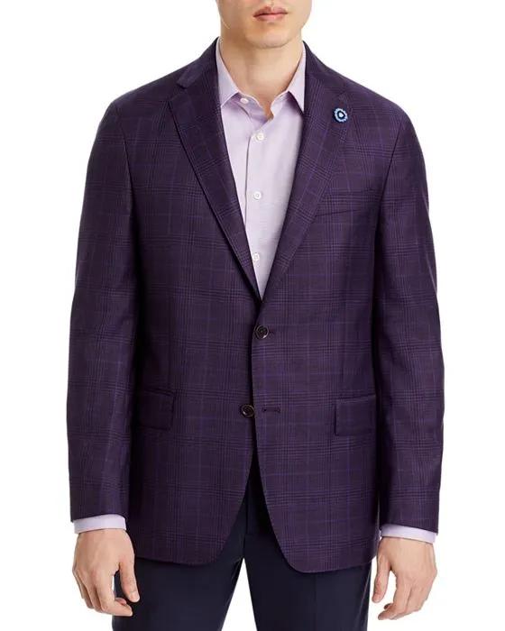 New York Tonal Plaid Regular Fit Sport Coat