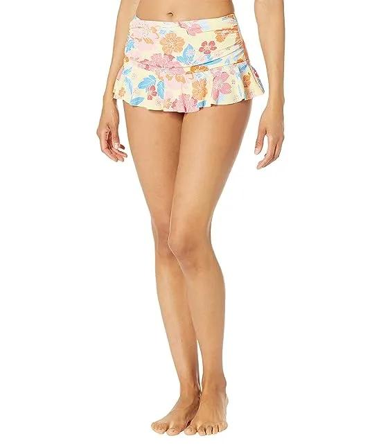 Newport Floral Penny Swim Skirt
