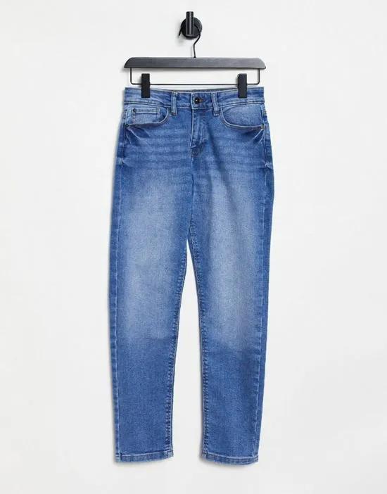 newtyson high rise mom jeans in blue