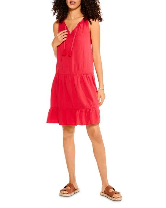 NIC+ZOE Petite Double Gauze Tiered Dress