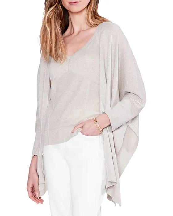 NIC+ZOE Petites Metallic Cover Up Cardigan