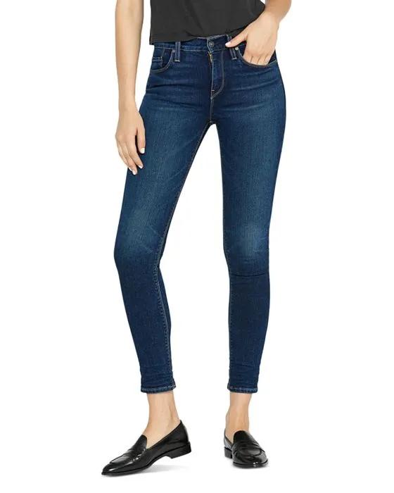 Nico Mid Rise Ankle Skinny Jeans in Obscurity