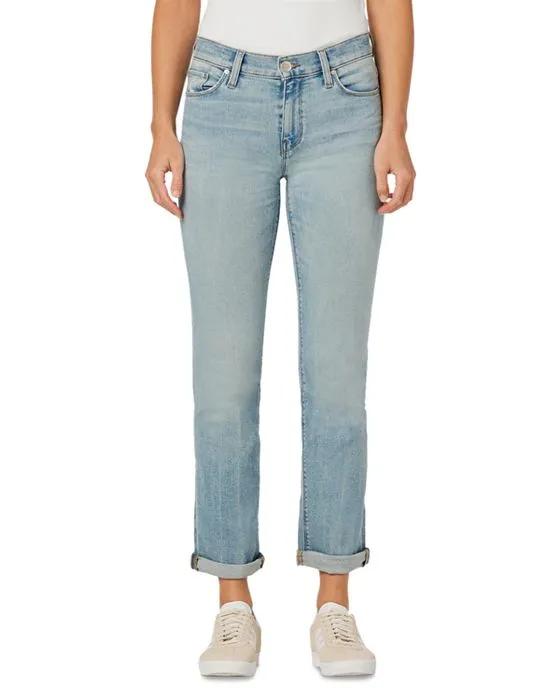 Nico Mid Rise Straight Leg Ankle Jeans in Glory Days