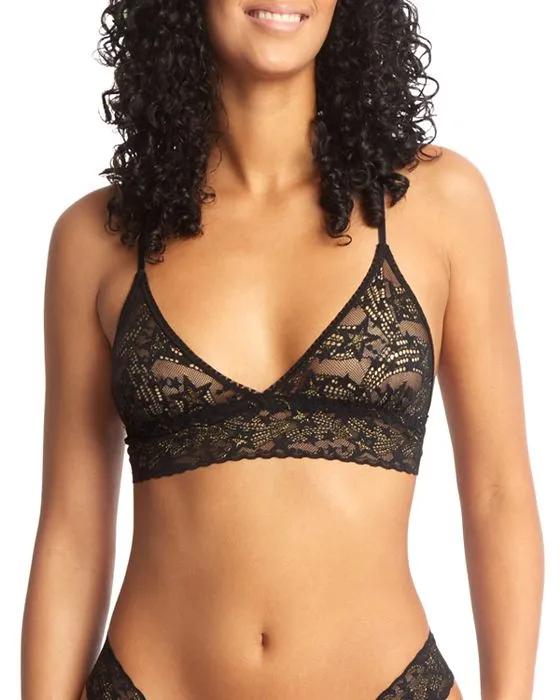 Night Fever Star Lace Triangle Bralette