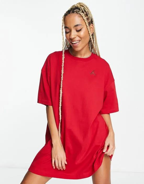 Nike Air  Essentials t-shirt dress in red
