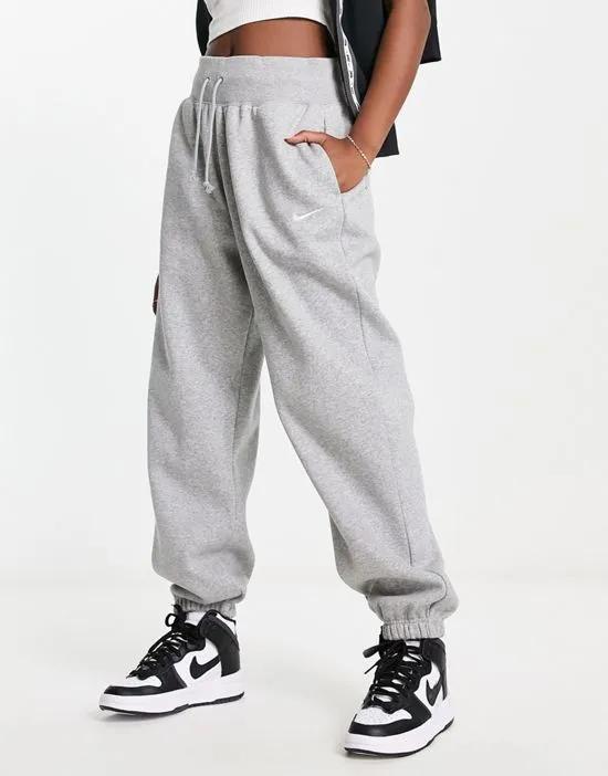Nike Phoenix Fleece oversized sweatpants in gray
