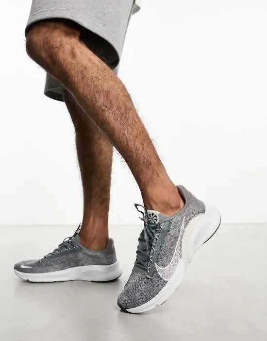 Nike SuperRep Go 3 Next Flyknit sneakers in gray