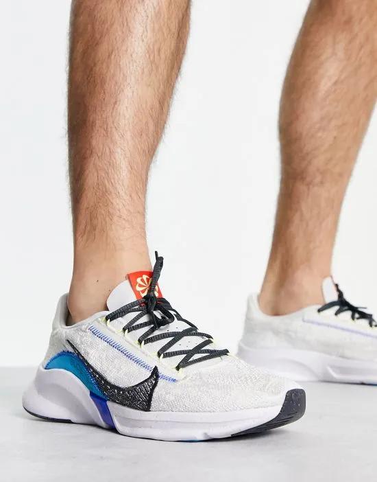 Nike SuperRep Go 3 Next Flyknit sneakers in white