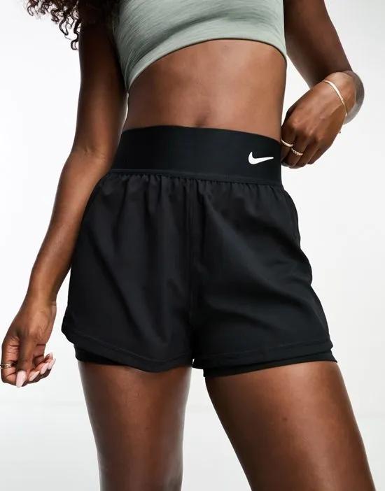 Nike Tennis Dri-Fit Advantage short in black