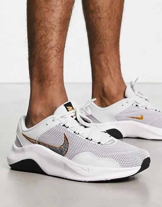 Nike Training Legend 3 sneakers in white
