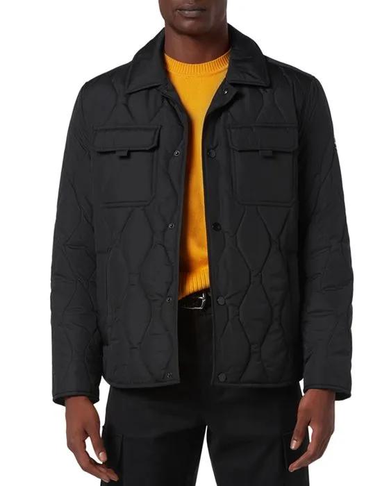 Niles Stretch Water Resistant Quilted Shirt Jacket 