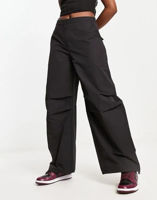 Nilo oversized tracksuit pants in black - part of a set