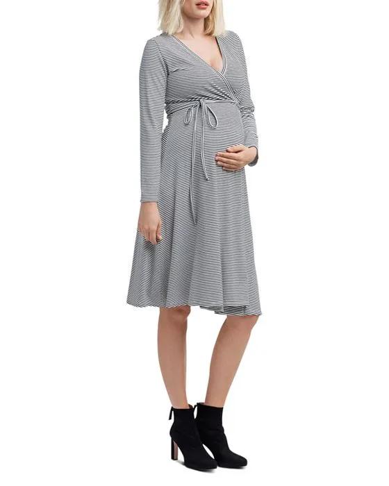 Nom Maternity Tessa Nursing Wrap Dress 