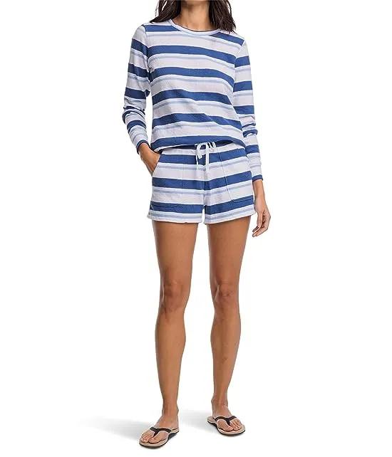 Nora Beach Day Stripe Lounge Shorts
