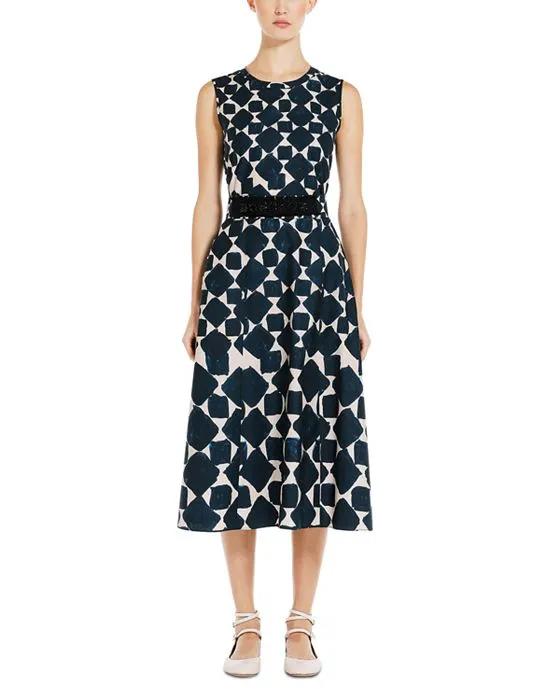 Notte Cotton Belted Midi Dress