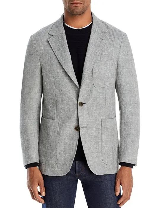 Nuvola Classic Fit Textured Weave Unstructured Sport Coat