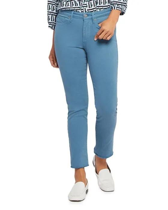 NYDJ Petite Sheri High Rise Cropped Skinny Jeans in Artist Blue