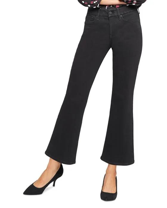 NYDJ Waist-Match™ High Rise Relaxed Flared Jeans in Black Rinse