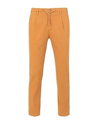 Ocher Casual pants COTTON PULL-ON PLEATED CARROT-LEG TROUSERS
