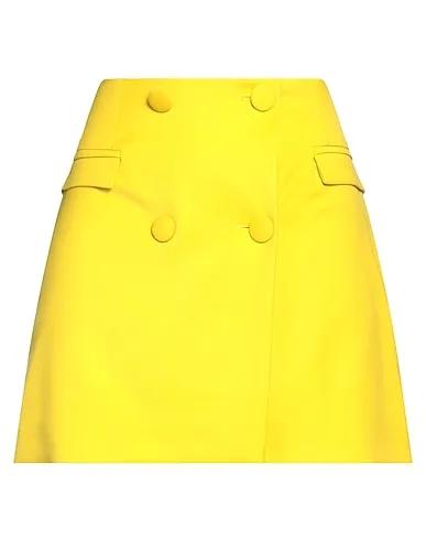 Ocher Cotton twill Mini skirt