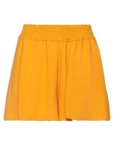Ocher Crêpe Shorts & Bermuda