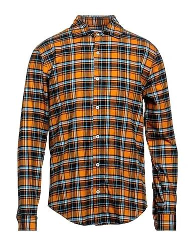 Ocher Flannel Checked shirt