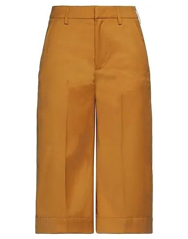 Ocher Flannel Cropped pants & culottes