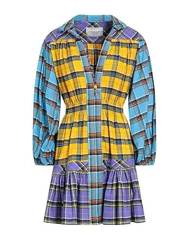 Ocher Flannel Short dress