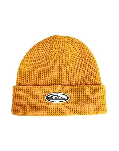 Ocher Knitted Hat QS Berretto Pidgeon And Waffles
