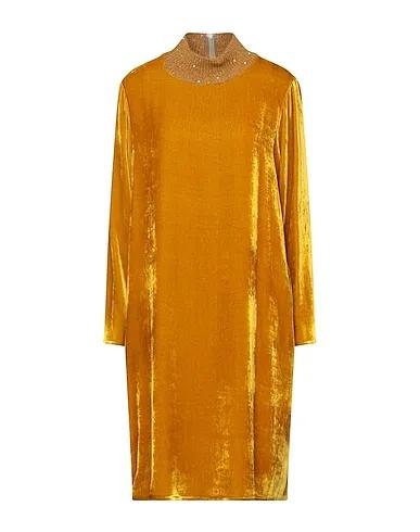 Ocher Knitted Midi dress