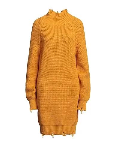 Ocher Knitted Short dress