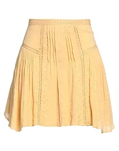 Ocher Lace Mini skirt