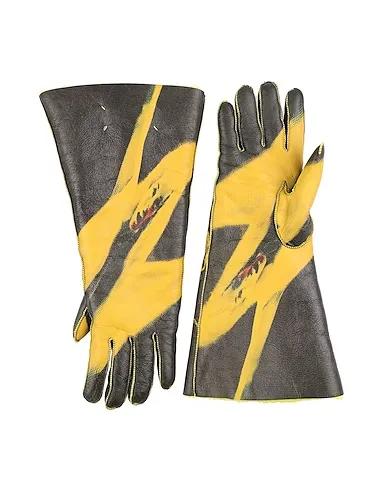 Ocher Leather Gloves