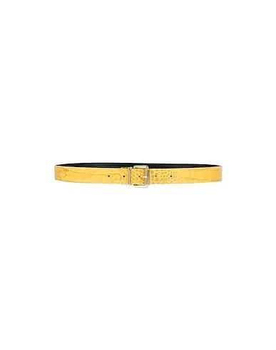 Ocher Leather Regular belt
