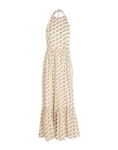 Ocher Plain weave Long dress