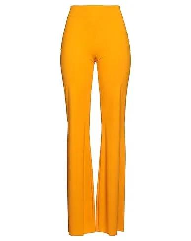 Ocher Synthetic fabric Casual pants