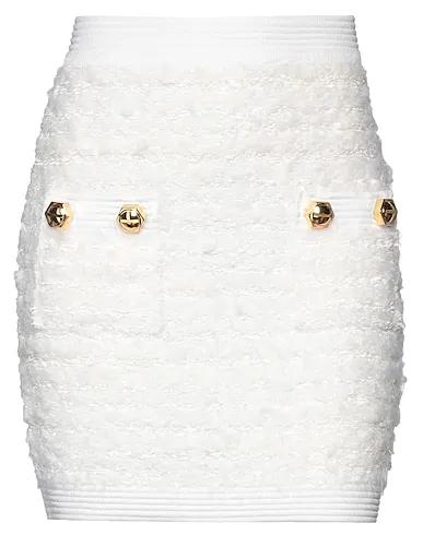 Off white Bouclé Mini skirt
