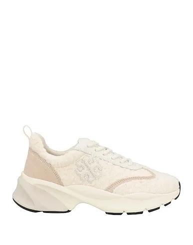 Off white Bouclé Sneakers