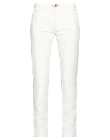 Off white Cotton twill Casual pants