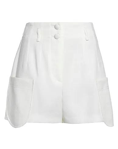 Off white Cotton twill Shorts & Bermuda