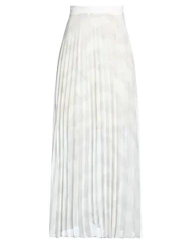 Off white Crêpe Maxi Skirts