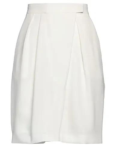 Off white Crêpe Mini skirt