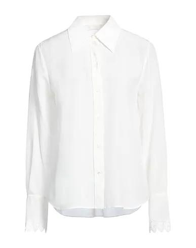 Off white Crêpe Silk shirts & blouses