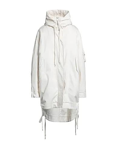 Off white Gabardine Full-length jacket